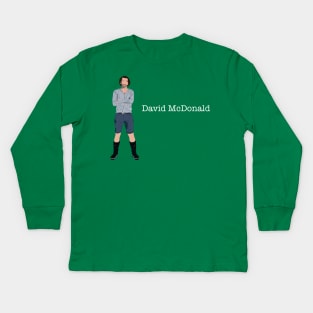 Staged David Tennant Kids Long Sleeve T-Shirt